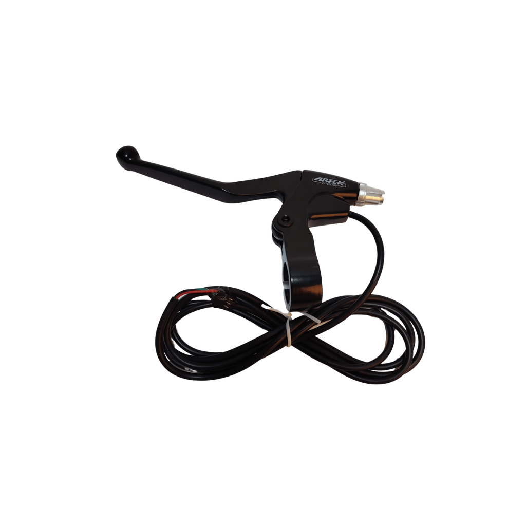 Maneta frana stanga e-bike Bafang, cablu 1600 mm, plastic/aluminiu, Negru