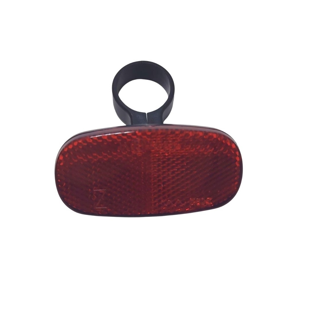 Reflector spate bicicleta Buchel, 28.6 mm, cu suport, negru