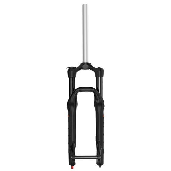 Furca RST Alpha 15, 27.5 inch, conica 1 1/8 la 1.5, stanchioane 30 mm, disc Postmount 160, negru lucios