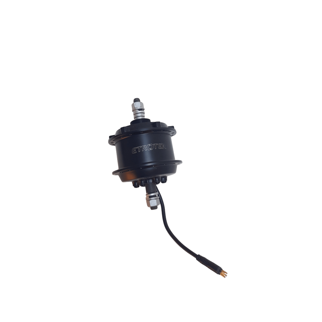 Motor spate e-bike ETROTEK, 28 inch QSS, disc, 36V, 250W, 36Hx130x183mm, cablu 150mm, negru