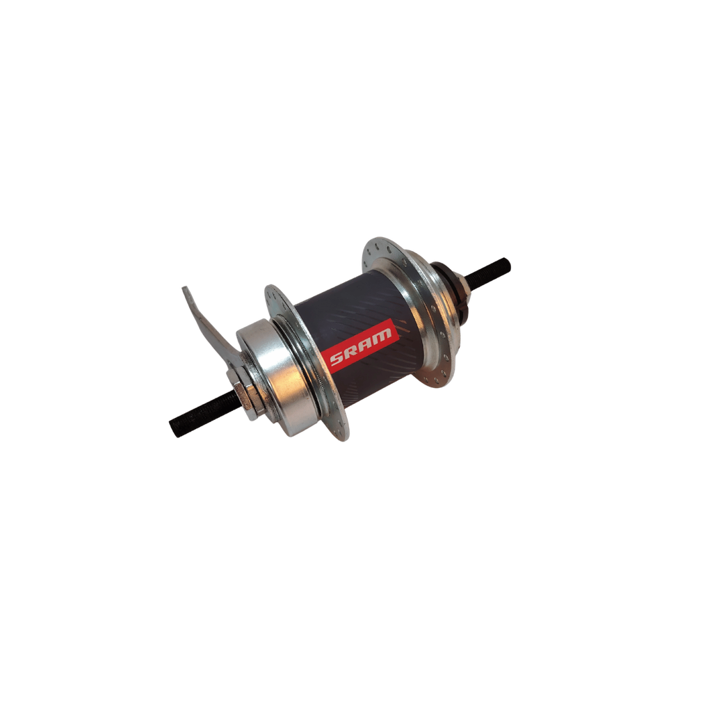 Butuc spate Sram 2 viteze automat, frana torpedo, 36H, Argintiu