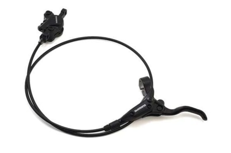 Frana fata pe disc BL M396L BR M395F, set asamblat, furtun 850 mm, fara adaptor, fara rotor, negru