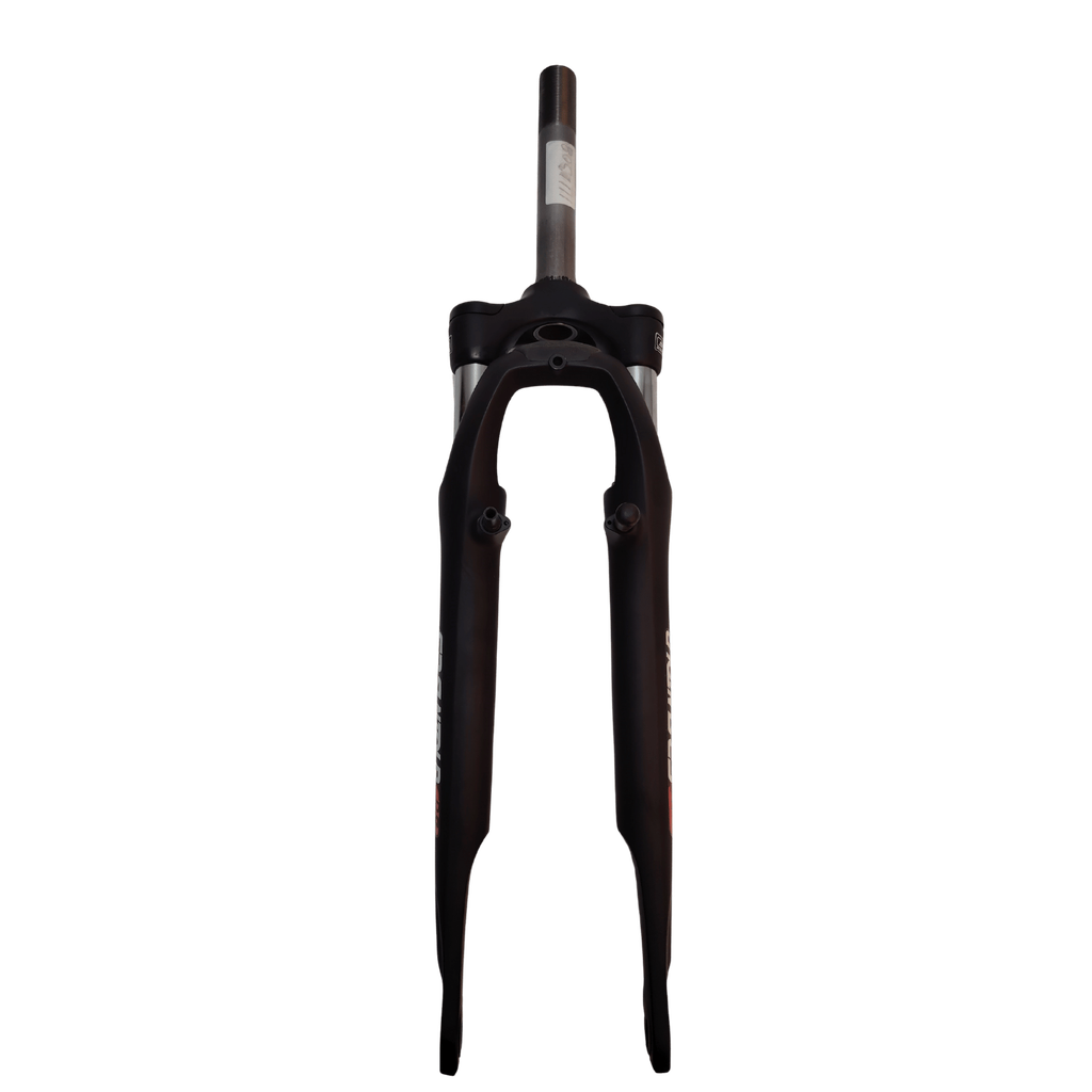 Furca suspensie 28 inch SF13-CR-8V YS-727, 1 1/8x185 mm filet, cursa 50 mm, cu pivoti, Negru mat