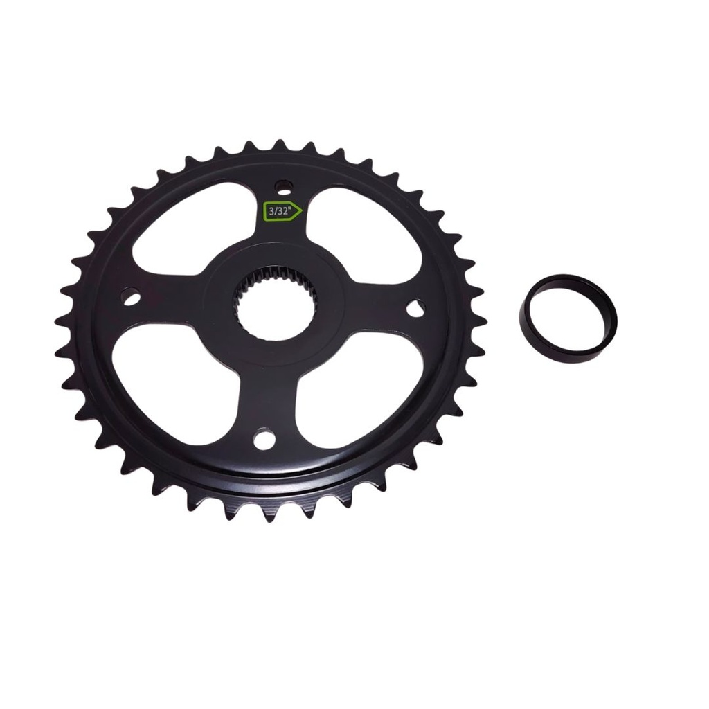 Foaie bicicleta oras CW B1 A1, 38T, 1/2”x3/32”, motor central