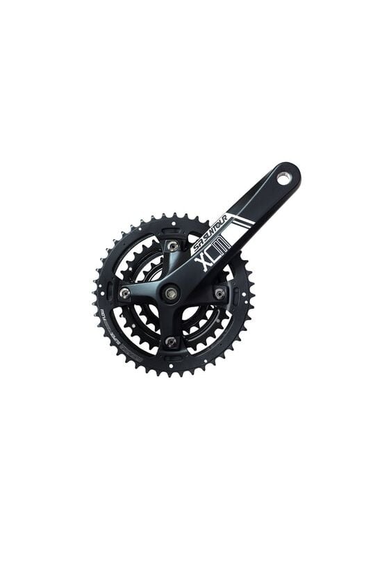 Angrenaj XCM T414 PBBG, 44/32/22T, brate 175 mm, negru