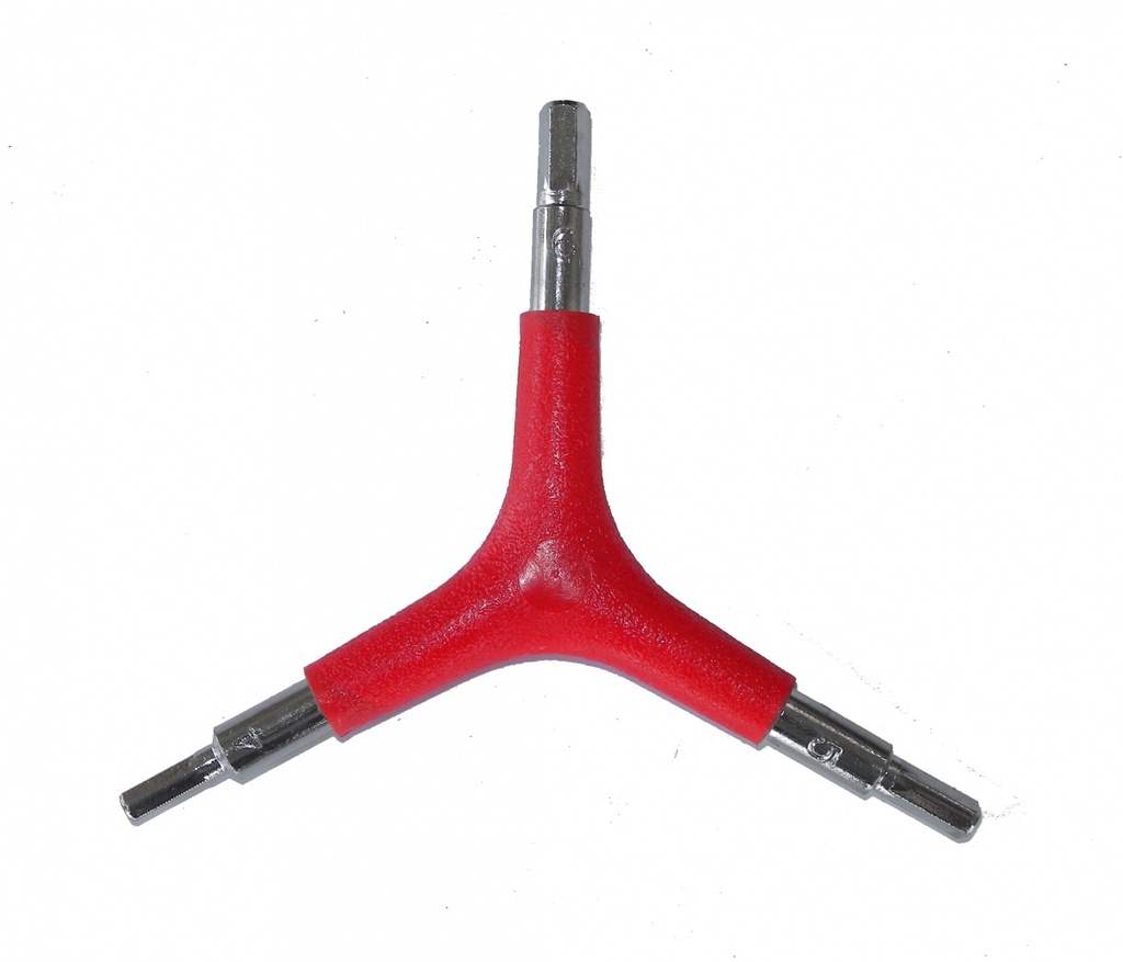 Imbus Stea Bicicleta DHS, 4/5/6 mm, Rosu